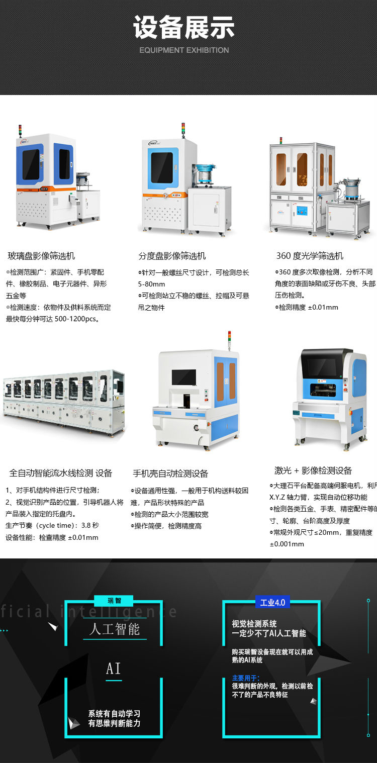 瑞智光電自動化檢測設(shè)備展示